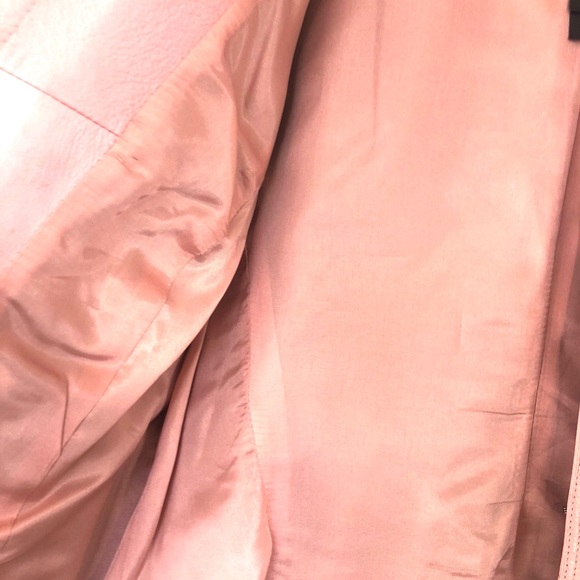 Pink Certified Leather Jacket - Claiborne - M - Picture 6 of 10